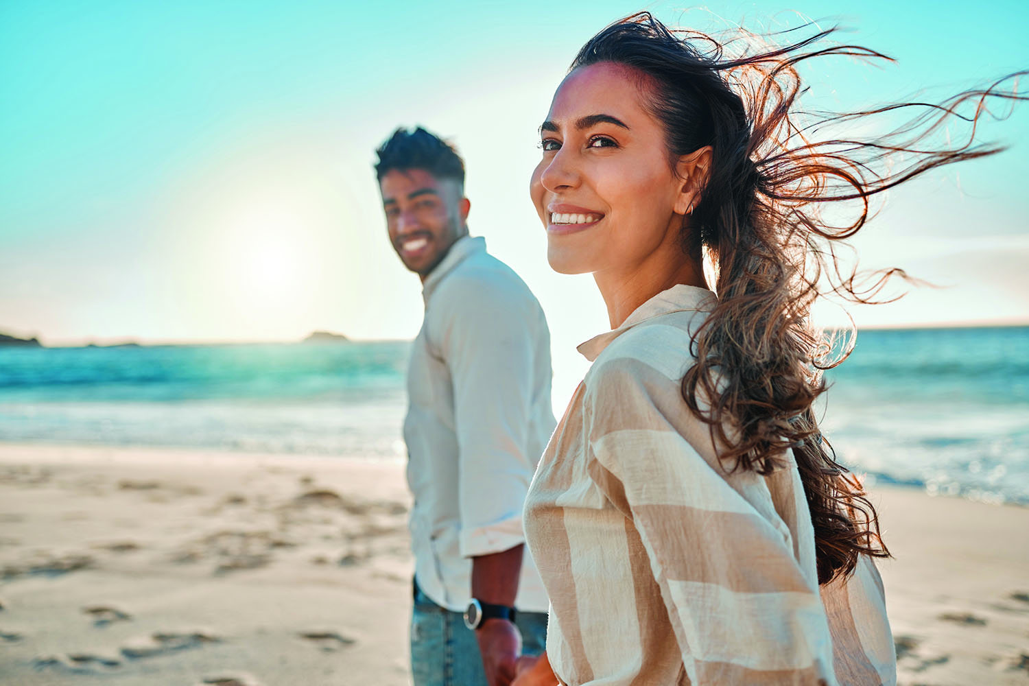 couple on the beach
